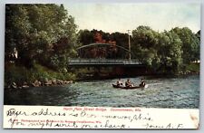 Vintage Postcard North Main Street Bridge Oconomowoc Wisconsin *A809 picture
