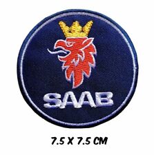 SAAB-MOTOR RACING - Iron on Sew on Embroidered- Patch picture