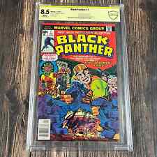 Black Panther #1 CBCS 8.5 x2 Signed by Stan Lee picture
