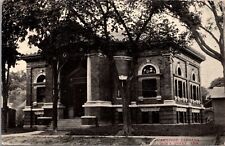 Postcard Carnegie Library in Crown Point, Indiana picture