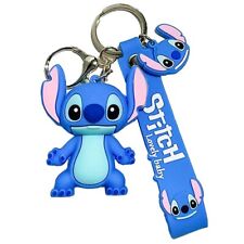 Lilo and Stitch Keychain Charm 3D Figure Stitch Silicone Keychain SHIP FROM US picture