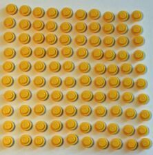 🟢LEGO Part 4073 #6331261/6141 Plate 1 x 1 ROUND - YELLOW - Lot of 100 picture