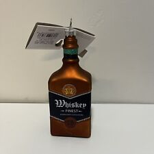 WONDERSHOP WHISKEY Bottle Glass Christmas Tree Ornament NEW 2021 picture