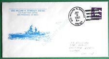 USS WILLIAM H. STANDLEY CG-32 #6 stationery cover 15th Anniversary 81 (CAN-126) picture