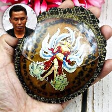 Panneng Skull Forehead Lady 9tail Fox Gambling Kapala AC Tawee Thai Amulet 17785 picture