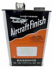 Randolph Aircraft Finish Can Empty Clean Airplane Graphic SHIPS FREE IN USA picture