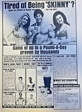 1969 Vintage Magazine Advertisement Joe Weider Weight Gain Powder picture