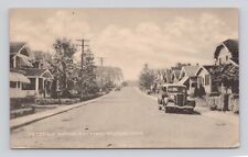 Postcard Deerfield Ave. Bay View Milford Conn. 1946 ~ Old Car picture