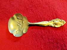 VINTAGE LOWNEY QUALITY ADVERTISING TASTING GOLD CANDY SPOON USED 4