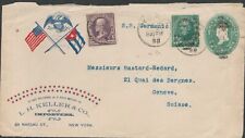 Spanish American War Cover 1898 Patriotic to Switzerland SS Germanic Ship Scarce picture