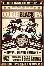 outdoor modern art Double Black Ipa beer Rival brewing metal tin sign picture