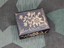 Vintage German Berchtesgaden Wood Souvenir Jewelry Box 30s 1940s WWII Edelweiss picture