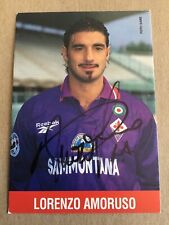 Lorenzo Amoruso, Italy 🇮🇹  AC Fiorentina 1996/97 hand signed picture