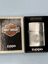 2021 Harley Davidson Bar & Shield Brushed Chrome Zippo Lighter NEW In Box picture