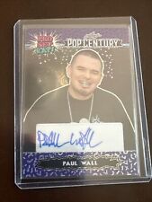 2023 Leaf Metal Pop Century PAUL WALL - Rapper Auto PSR-PW1 6/7 Wave Purple SSP picture