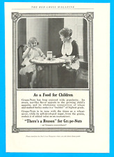 1918 POST GRAPE NUTS cereal breakfast mom and daughter antique PRINT AD grocers picture