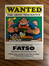 1975 Topps Wanted Stickers Fatso VgEx picture