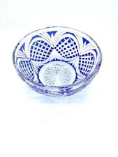 Satsuma Kiriko Matsukasa pattern Large bowl Brand new unused with box Vintage Ra picture