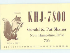 Pre-1980 RADIO CARD - New Hampshire by Waynesfield & Wapakoneta & Lima OH AH2214 picture
