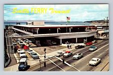 Seattle WA-Washington, Ferry Terminal Washington State Ferries Vintage Postcard picture