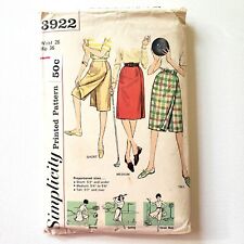 1960s Vintage Simplicity 3922 Skirt Sewing Pattern picture