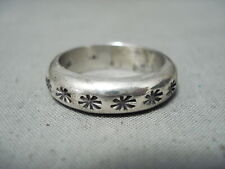 WONDERFUL NAVAJO SIGNED STERLING SILVER RING picture