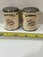 Two Ralph’s Scotch Snuff 1.15oz Vintage Tins Helme Products Helmetta NJ Jersey picture
