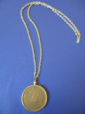 Vintage 1976 Michigan State University Bicentennial Schedule Coin Necklace picture