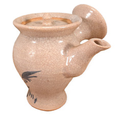 Japanese Hagi Studio Pottery Ceramic Kyusu Miniature Tea Pot Signed Japan picture