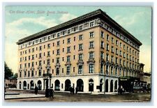 c1910's The Oliver Hotel Street View South Bend Indiana IN Antique Postcard picture