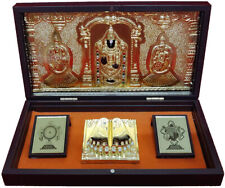 24K Gold Plated Tirupati Balaji and Padmavathi Lakshmi Photo Frame picture