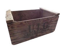 1940s-1950s UNITED LEMON GROWERS OF CALIFORNIA ANTIQUE WOODEN BOX COLLECTIBLE picture