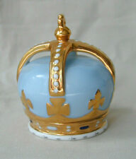 Wedgwood 250th Anniversary Blue & Gold Crown Porcelain Trinket Box picture