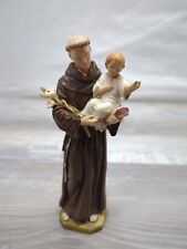 Pasquini Italy Hand Painted Figure St. Anthony With Child Excellent Condition 6” picture
