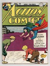 Action Comics #71 GD/VG 3.0 1944 picture