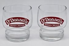 Vintage O'Donnell's Irish Cream Liquor MCM Barware Drinking Glasses, Set of 2 picture