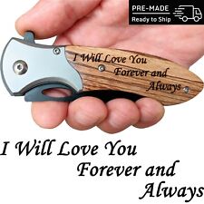 Engraved Pocket Knife, Christmas, Birthday Gifts for Boyfriend, Husband, Him Men picture