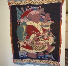 New Christmas Santa Mouse by Peggy Jo Ackley Afghan THROW BLANKET picture