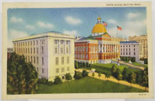 1938 State House Capitol Boston Massachusetts Vintage Postcard picture