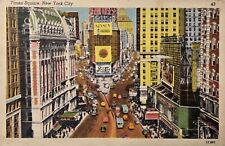 Used  New York City  Times Square, Antique Postcard. Postmarked, W/6c Stamp 1973 picture