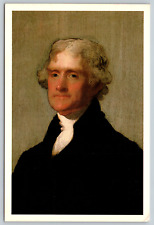 c1970s  Edgehill Portrait Thomas Jefferson Art Reproduction Vintage Postcard picture