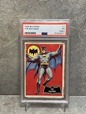 1966 Topps Batman Card #1  The Batman RC Black Bat Series PSA 1 MK picture