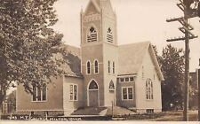 Milton Iowa~United Methodist Episcopal Cburch~Two-Way Telephone Pole RPPC c1910 picture