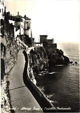 Bird's Eye View of Hotel Moon and Medieval Castle, Amalfi, Italy Postcard picture
