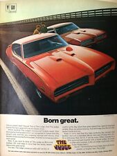 Vintage 1969 Pontiac GTO Judge original color Ad PN012 picture