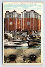 Hudson Terminal & Tubes Subway WB Postcard New York New York NY picture