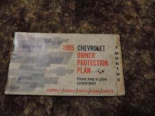 1965 Chevy Owners Protection Plan Book picture