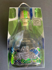 PATRON EMPTY SILVER BEE TEQUILA 1 LITER BOTTLE WITH CORK AND BAG LIMITED EDITON picture