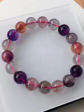 Natural Super Seven 7 Lepidocrocite Melody Stone Beads Bracelet 11.5mmAAAA picture