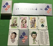 Old 1971 Vintage Non Standard POLITICARDS Playing Cards PRESIDENT RICHARD NIXON picture
